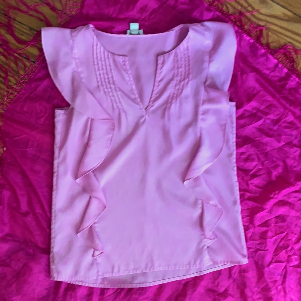Lilac Ruffle Blouse - Picture 2 of 4